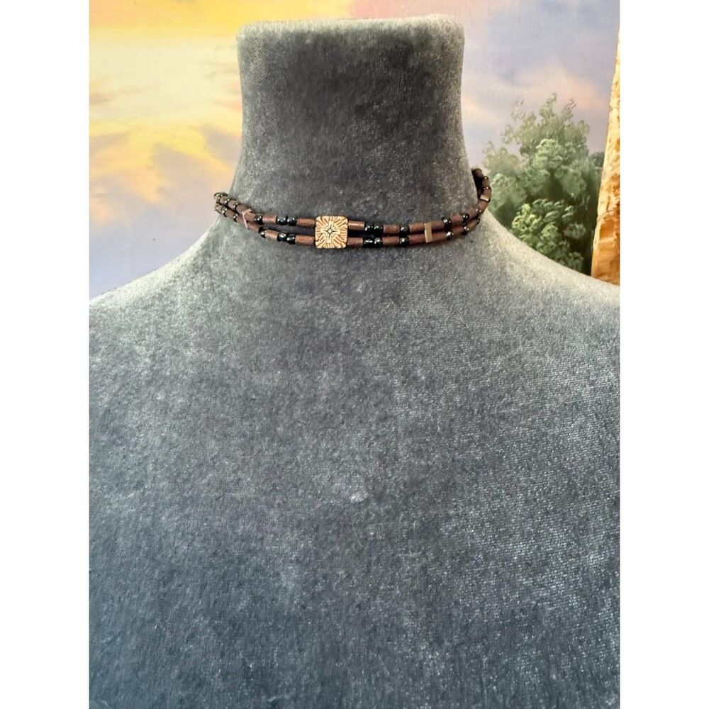 Panama Jack multi-strand beaded choker necklace